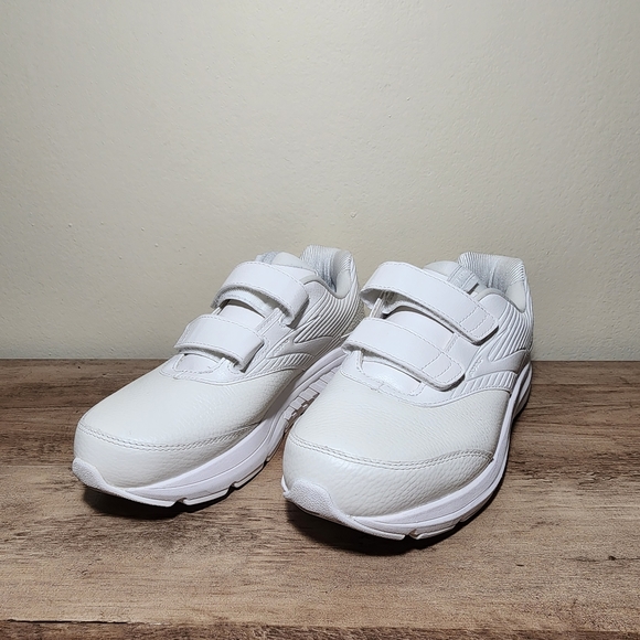 Brooks Addiction Walker V Strap White Sneakers Womens Shoes Size 9.5 Wide - Picture 2 of 11